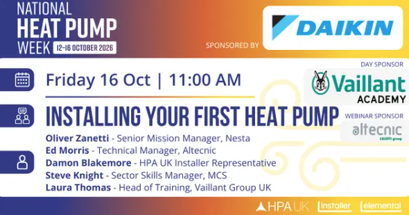 Installing your first Heat Pump
