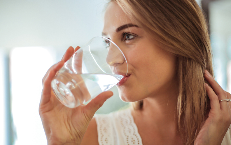 Woman drinking